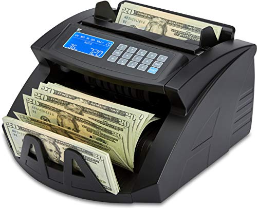 ZZap Bill Value Counter & Counterfeit Detector - Money Cash Currency Machine (NC20i)
