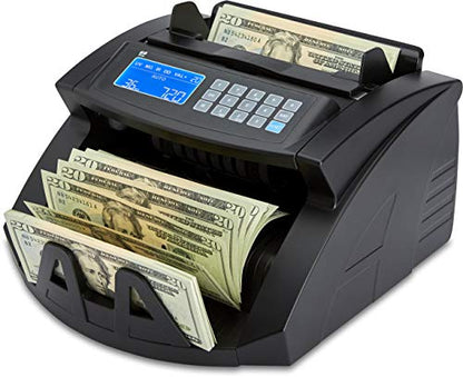 ZZap Bill Value Counter & Counterfeit Detector - Money Cash Currency Machine (NC20i)