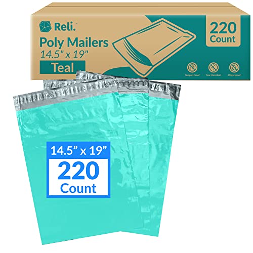 Reli. Poly Mailers 14.5x19" | 220 Count | Self-Sealing Shipping Envelopes