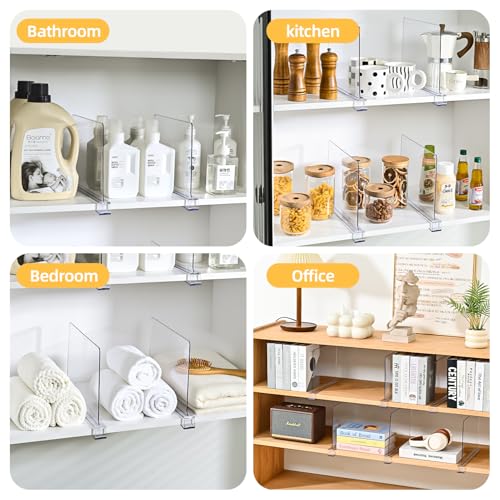 Shelf Dividers，Vertical Purse Organizer for Closet，Thickened and Sturdy Shelf Organizer for Sweater, Shirts, Handbags,8" Tall x 11" (12 Pcs) - size: 12 Pcs
