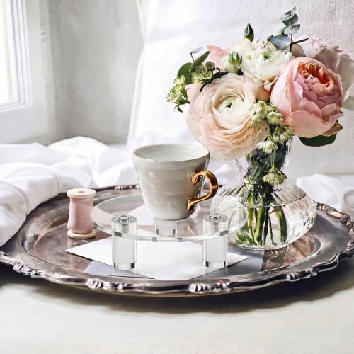 Lineshading 3 Pcs Round Acrylic Display Riser Clear (9'', 11'', 13'') - size: 9'',11'',13'', style: Round