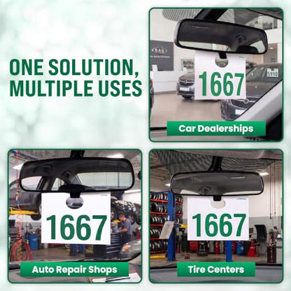 Automotive Service Tag Numbers Dispatch Numbers (1000-1999) - size: 1000-1999