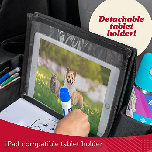 Lusso Gear Kids Travel Tray for Toddlers & Kids - Car Seat Lap Tray for Airplane & Road Trip Activities (Geometric) - color: Geometric