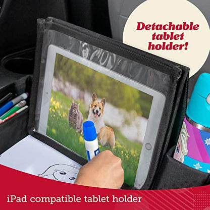 Lusso Gear Lap Tray for Toddler and kids, Table Tray for Travel, Car Seat, Airplane, Desk Essential Accessories and Road Trip Activities (Gray) - color: Gray