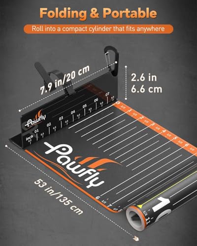 Pawfly 53in Fish Ruler, Waterproof Fish Measuring Tape