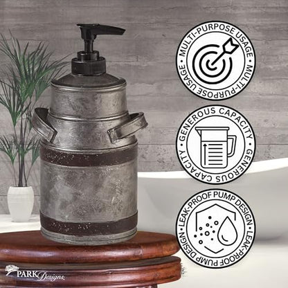 Park Designs Milk Pitcher Soap Dispenser, Antique Gray - color: Milk Pitcher