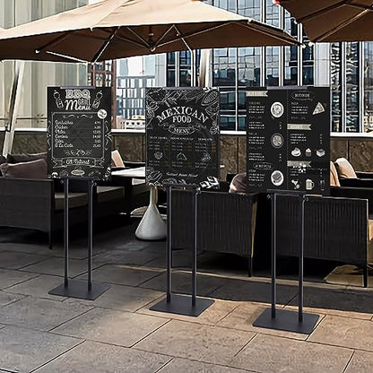 Poster Stand for Display, Adjustable Heavy Duty Poster Board Stand - size: Double-Pole Poster Stand 2 Pack