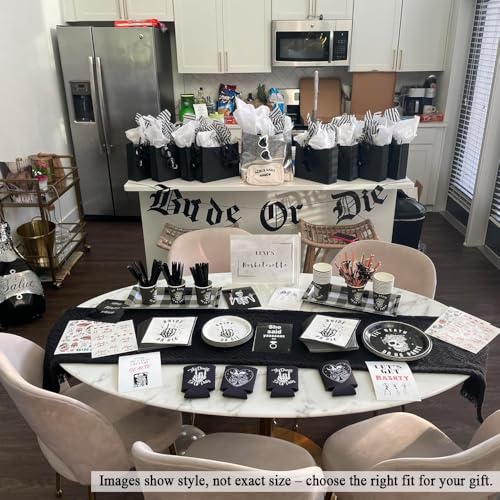 Aosric Black Gift Bags with Tissue Paper, 30 Pack, 5x3x8 Inch - color: Black