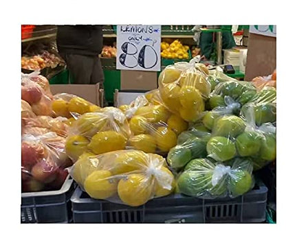 Plastic T-Shirt Bags with Handles,18.5 Inch x 11.8 Inch, 150 Pcs Clear Grocery Bags, Reusable Supermarket Shopping Bags