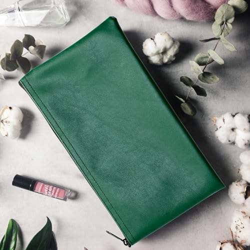 Multi-Purpose Zipper Bag, Forest Green, 11 x 6 - color: Forest Green