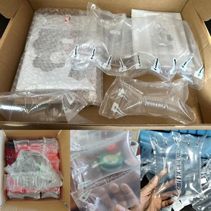 400 PACK Air Pillows for Shipping Supplies Box Filler Bubble Cushioning Alternative to Packing Peanuts for Size 4.72" x 7.87", with Air Pump, Fragile Stickers, Suitable for small transport - size: 4.72" x 7.87"
