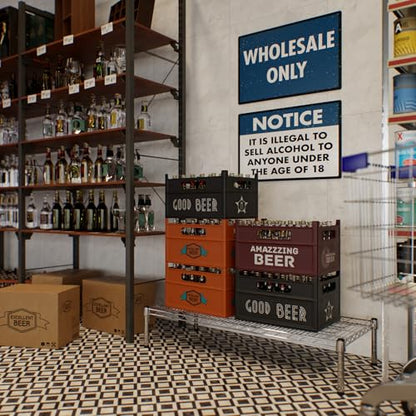 18" Deep x 42" Wide x 8" Height 1-Tier Wire Shelving Kit | NSF Commercial Storage Rack Unit - size: 18" Deep x 42" Wide