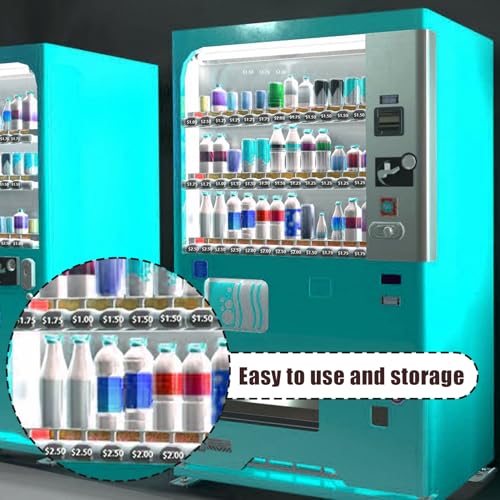 HINZIC 1560pcs Vending Machine Price Labels, 12 Sheets, Black