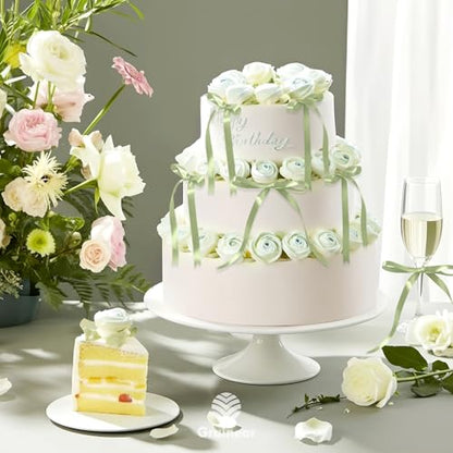 50 Pcs Sage Green Satin Ribbon Bows, 5" x 7" (0.4" Wide), with Twist Ties - color: Sage Green, size: 5 x 7 Inch (0.4" Wide)