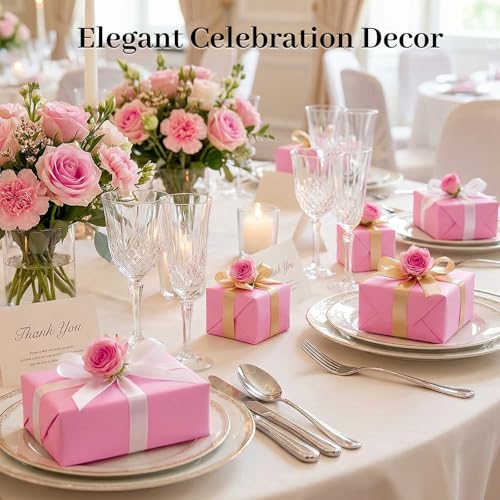 Koogel 330 Sheets Pink Tissue Paper, 14 X 10 inches - color: Pink