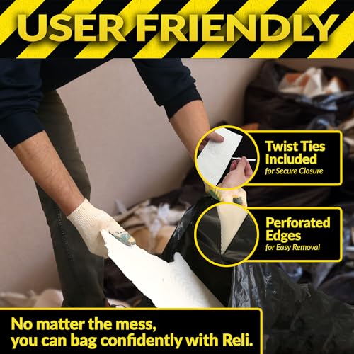 Reli. Contractor Garbage Bags 55 Gallon | Heavy Duty