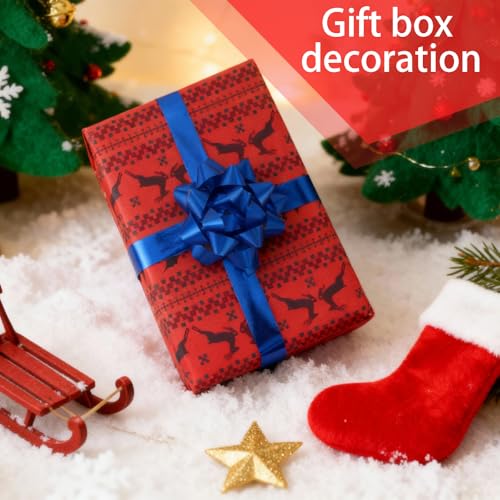 Shiny Waterproof Ribbon,Curling Ribbon for Gifts Package Wrapping,Crafting. (Blue, 8inch x 25yards) - color: Blue, size: 8inch x 25yards