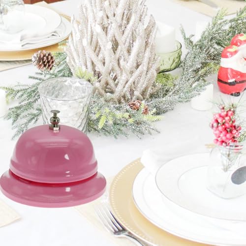 Call Bell Desk Service Ding Bell for Restaurant Hotel Room Kitchen Party Office Receptionist Elderly Teachers Chef Large Cute Bell Whole Pink,3.3 inch - color: Whole Pink