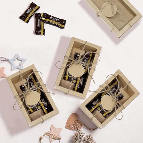 Conchpeople 30 Pcs Drawer Boxes 6.5x3.5x2 IN with W IN dow Card & Ribbon