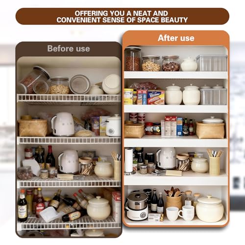 Wire Shelf Covers for Wire Shelving,38''W X16 D,White5 Pcs - size: 38*16inch