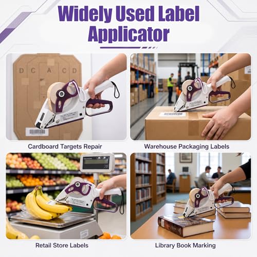 Target Paster Tape Gun, Label Applicator with 2 Rolls