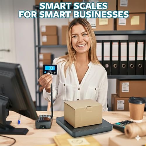 Digital Shipping Scale, Postal Scale, 220 lb, 0.1 oz, Remote Display - color: 220 lbs