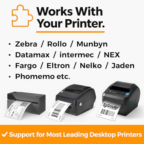 3-Proof 4" x 6" Fanfold Thermal Shipping Label, 4-Stack 2000 Labels - size: 4" x 6" - 4 Stacks ( 2000 labels ）