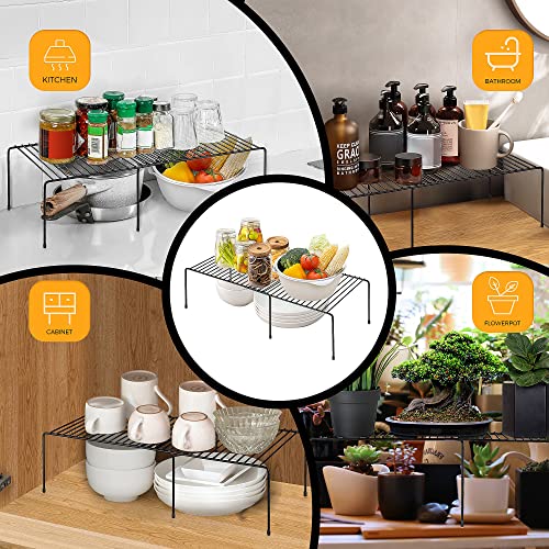 Ravinte 1 Pack Expandable Freezer Shelf Organizer, Black Kitchen Storage - color: Black