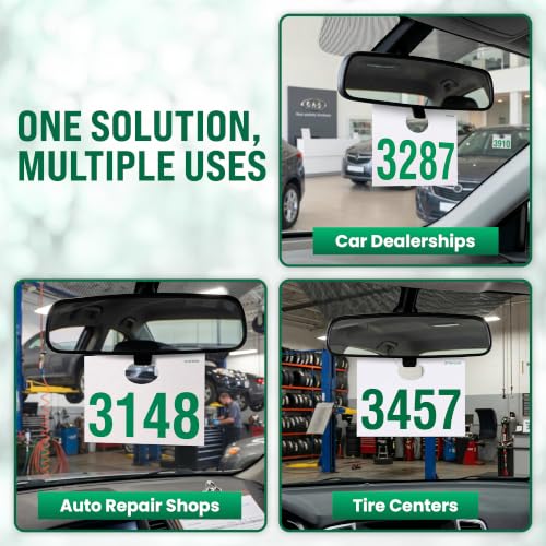 Automotive Service Tag Numbers Dispatch Numbers (3000-3999) - size: 3000-3999