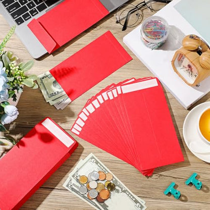 Fulmoon 500 Pcs Cash Envelopes Bulk,Red - color: Red