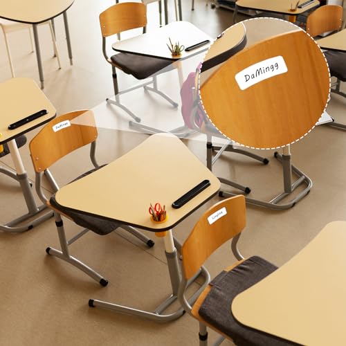 1680 Pcs Rectangle Labels 0.5" x 1.5" White Writable Name Label Stickers Blank Paper Stickers Self-Adhesive File Folder Labels for Document Bottle Cup School Office Classification - color: 1680pcs 38x13 Mm