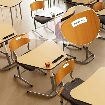1680 Pcs Rectangle Labels 0.5" x 1.5" White Writable Name Label Stickers Blank Paper Stickers Self-Adhesive File Folder Labels for Document Bottle Cup School Office Classification - color: 1680pcs 38x13 Mm