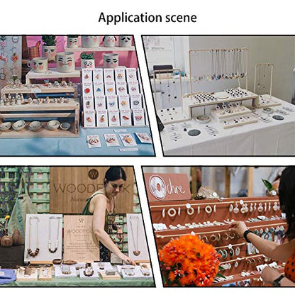 PH PandaHall 10pcs Acrylic Earring Holder Single Pair L-Shape Jewelry Displays Stand Earring Organizer for Jewelry Dangling Slant Back Display Props Show Retail Store Marketing 1.3x1.7x3 Inch