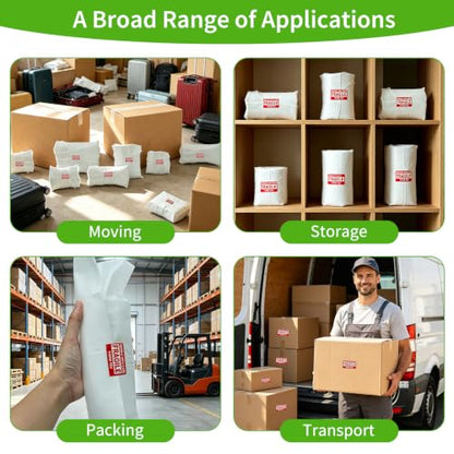 500 Pack Dish Packing Supplies Foam Wrap Pouches Sheets for Moving