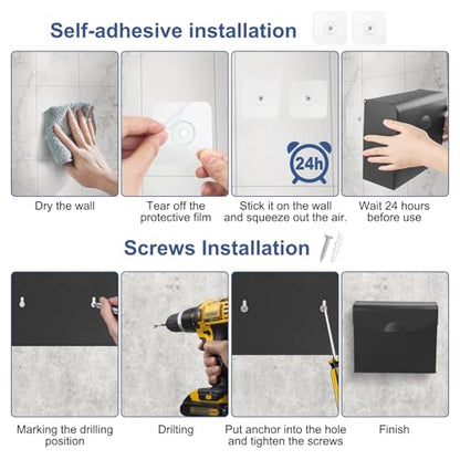 Sanitary Napkin Disposal Receptacle,9.4x7.8x3.5 inches Black - color: Black