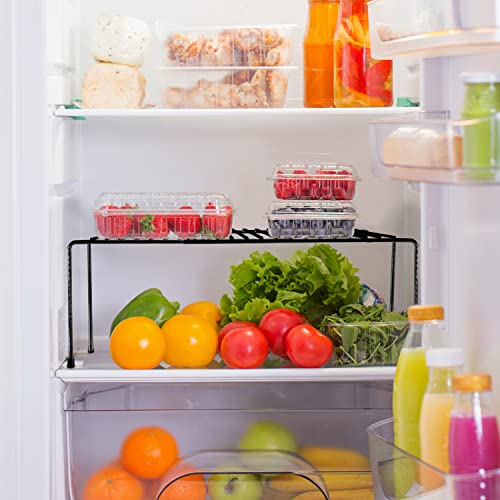 Tomorotec Expandable Cabinet Shelf Organizer, Metal Kitchen Pantry, Black - color: Black-1 Pcs