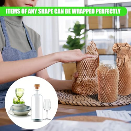 Packing Paper Sheets For Moving, MINHAO Honeycomb Packing Paper Sheets with 1.6X Stretchability for Shipping, Box Filler, Wrapping and Protecting Fragile Items Easy Use 4.74 Lbs (100 Sheets, 28"x15") - size: 100 PCS Sheets 28" x 15" 4.74 Lbs