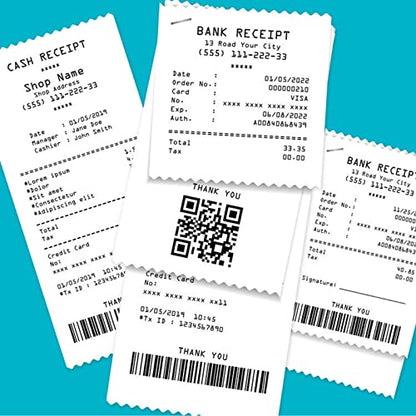 FungLam Thermal Receipt Paper Rolls 3-1/8" x 119' Thermal Paper Cash Register POS Receipt Papers (50 Rolls) - size: 50 Rolls