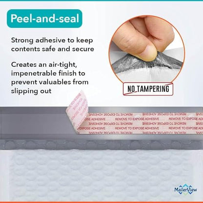 Bubble Mailers 10x13, Self Seal Poly Padded Envelopes, 100 Pack Bulk - color: White, size: 10x13" / 100 Pack