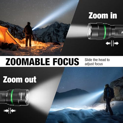 Arrow Rechargeable Bright LED Flashlights 1000 Lumens with 4 Lighting Modes
