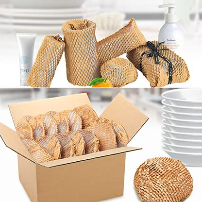 Honeycomb Packing Paper Roll Dispenser, Kraft Wrapping Paper Holder Manual Machine for Small Business, Improve Packing Efficiency, Dispenser Only