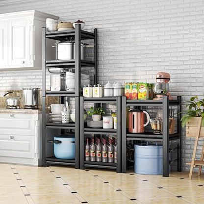 Kitchen Shelves 4-Tier Metal Pantry Shelves - size: 4-Tier 54"Hx 39.3"W x17.7"D