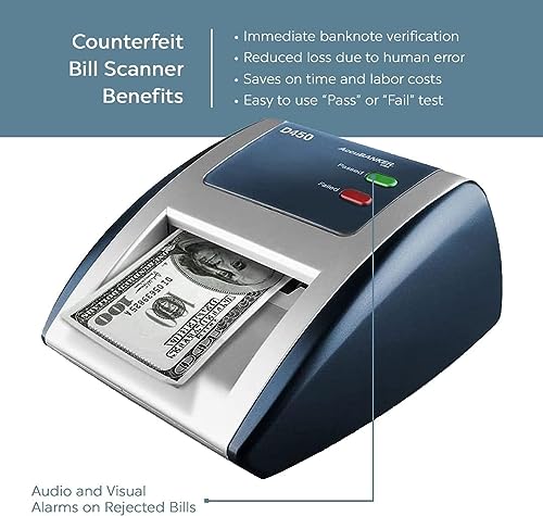 AccuBANKER D450 Counterfeit Bill Detector, 5 Point Detection, 3 Pack - size: 3 Pack