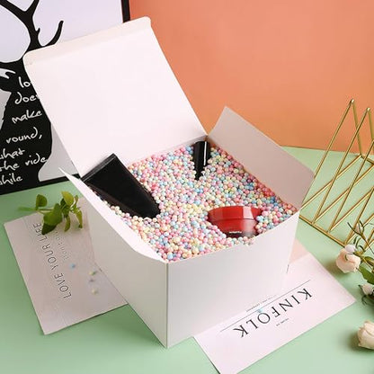 SHIPKEY 50PCS White Gift Boxes with Lids | 5x5x5 Inches Durable Square Gift Boxes | Gift Box for Wedding, Christmas, Holidays, Birthdays and All Other Occasions (13x13x13cm) - color: White, size: 5"x5"x5"-50 Pack