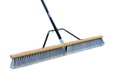Pbma36004 Heavy Duty 36" Multi-Surface Push Broom with Silver/Black Handle