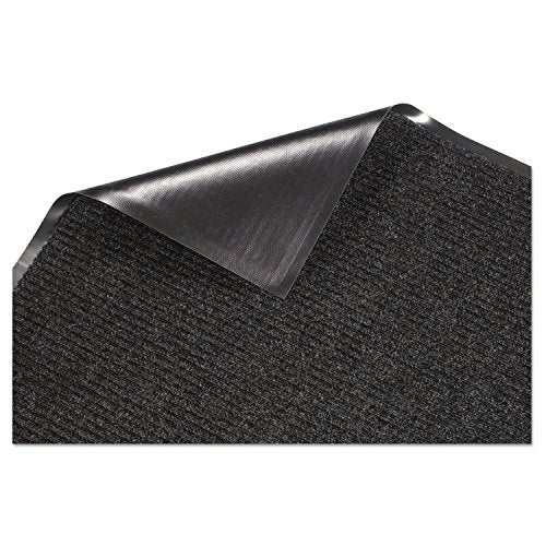 Guardian Golden Series Dual-Rib Indoor Wiper Floor Mat, Vinyl/Polypropylene, 3'x5', Charcoal