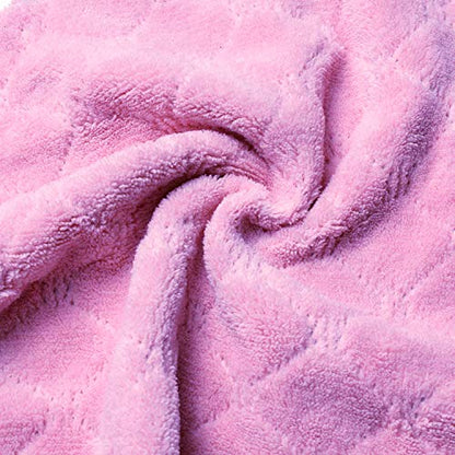 kimteny Microfiber Dish Cloths for Washing Dishes 5 Pack, Purple-Grey - color: Purple-grey
