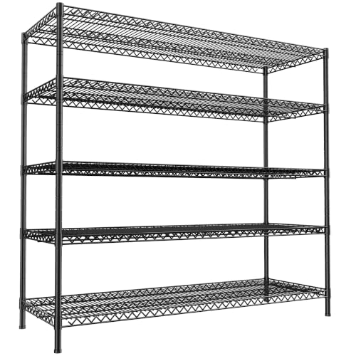 REIBII Storage Shelves, 3200LBS Heavy Duty&Adjustable Height for Garage - size: 1 SET-55.5" W X 18''D X 71" H