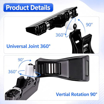 Honeydak 50 Pcs Plastic Sign Holder Clips Swivel, Black Simple Shape - style: Black Simple Shape