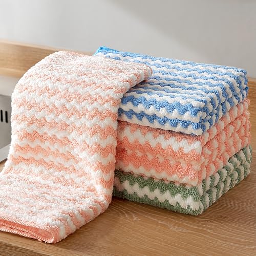 JOYMOOP Microfiber Cleaning Cloth, 5 Piece Set, Medium, Multi Color - color: F